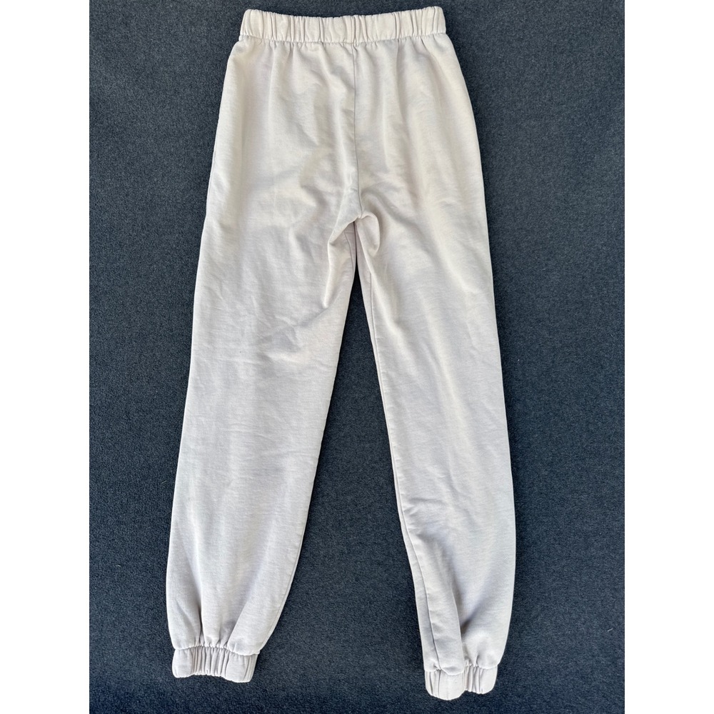 John Galt Brandy Melville Beige Jogger Sweatpants MCH002-Z087 Tan Fleece Pockets - Picture 6 of 7